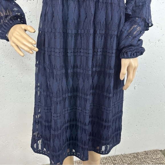 Trunk Turk Women’s Size 2 Wynton Navy Blue Lace Lined Dress New With Tags - Picture 4 of 14